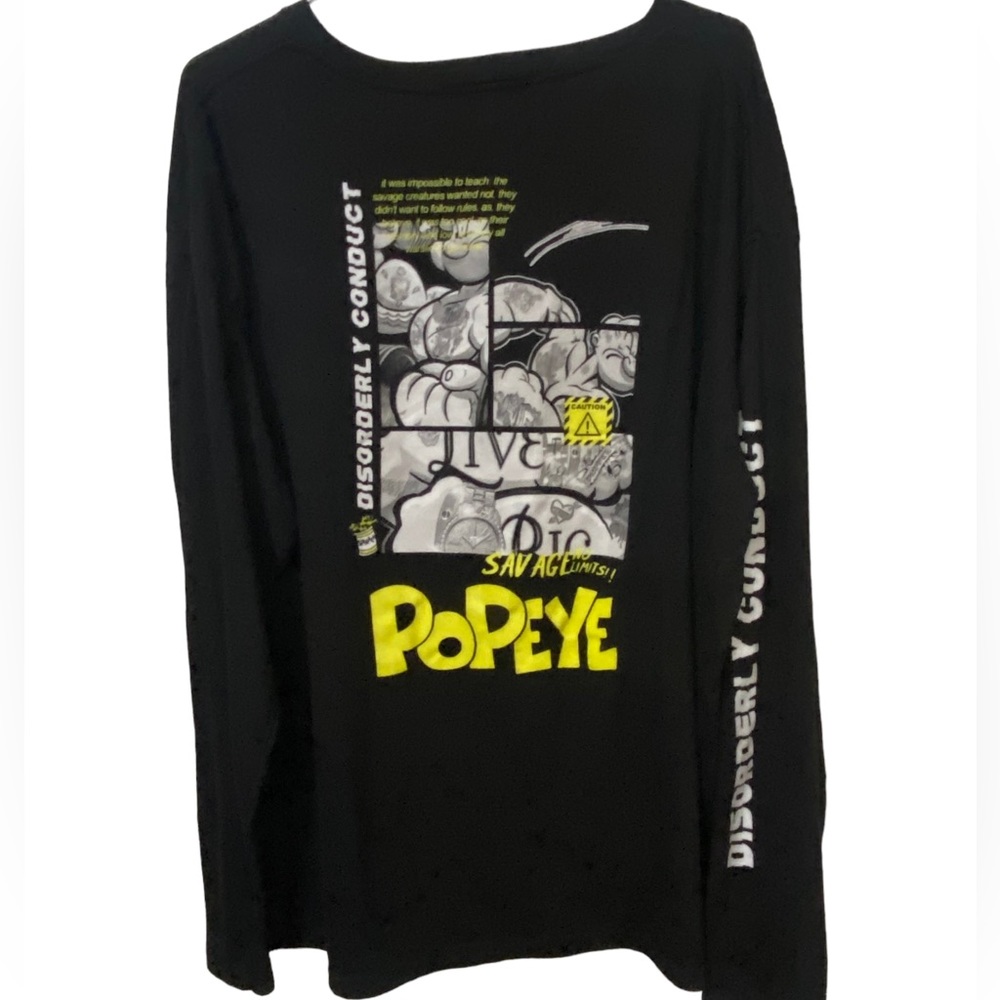 Nice POPEYE High End Long Sleeve 3XL Men’s T-Shirt MINTY Disorderly Conduct